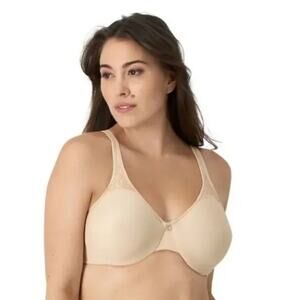 NWT Bali Minimizer Bra 40C Underwire Full Figure Comfort DF3385 Nude Soft Taupe